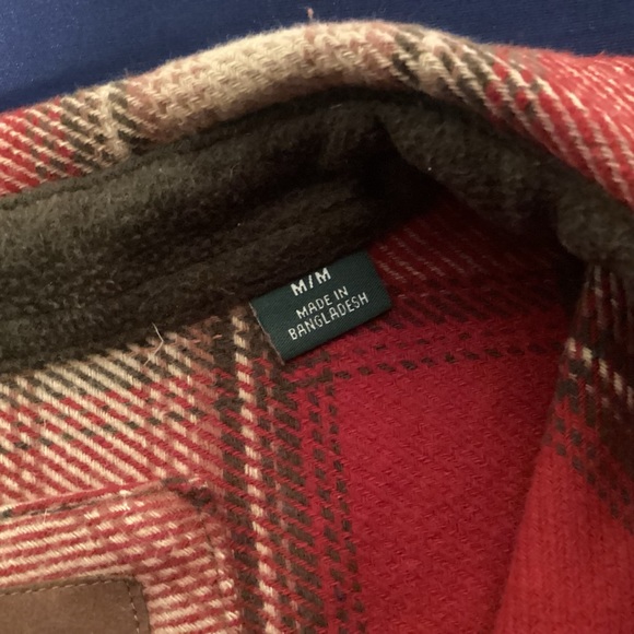 Orvis Flannel Shirt Jacket with side pockets mens size medium - Picture 8 of 10